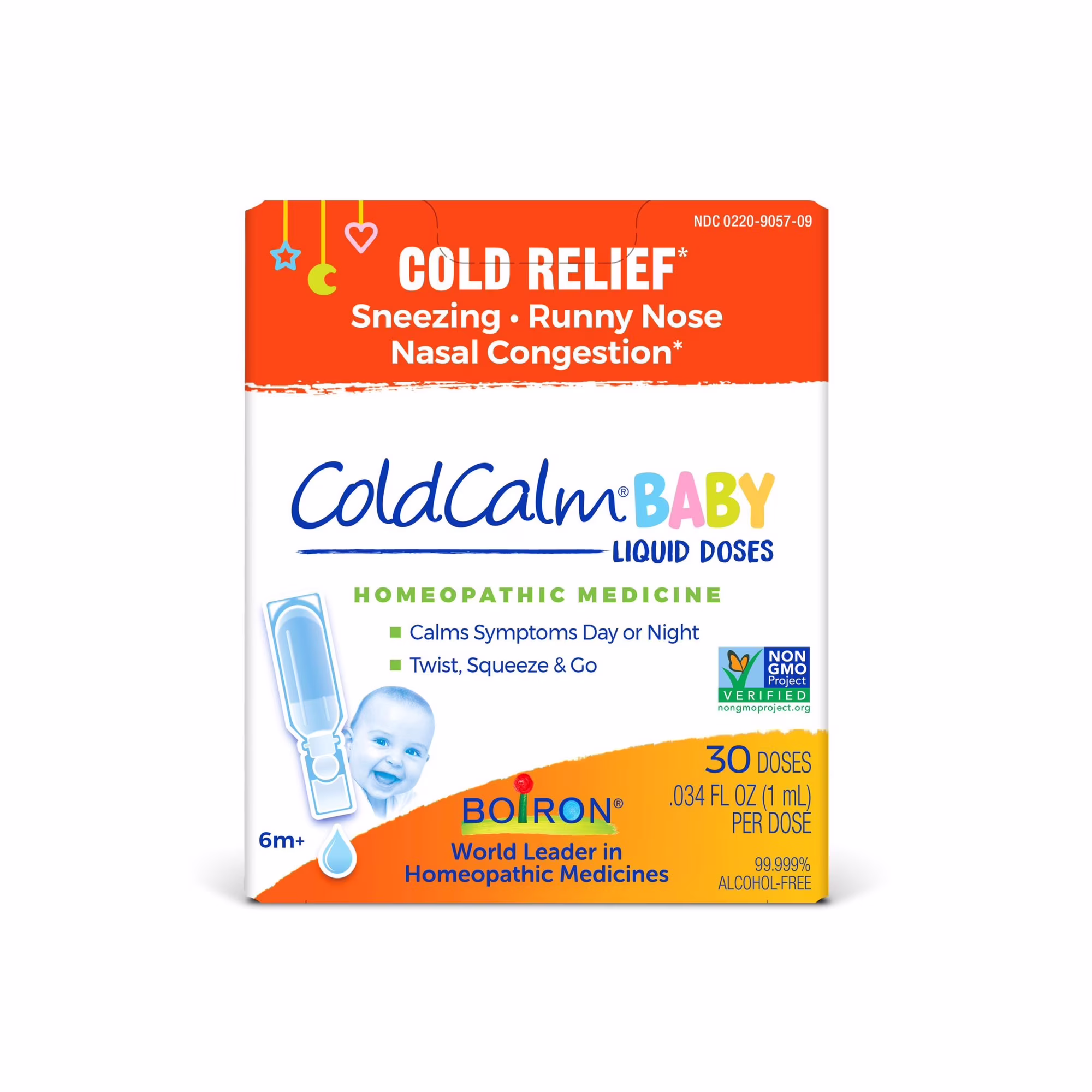 coldcalm boiron - Muối uống vi lượng đồng căn ColdCalm Boiron 30 tép cho bé từ 6 tháng tuổi