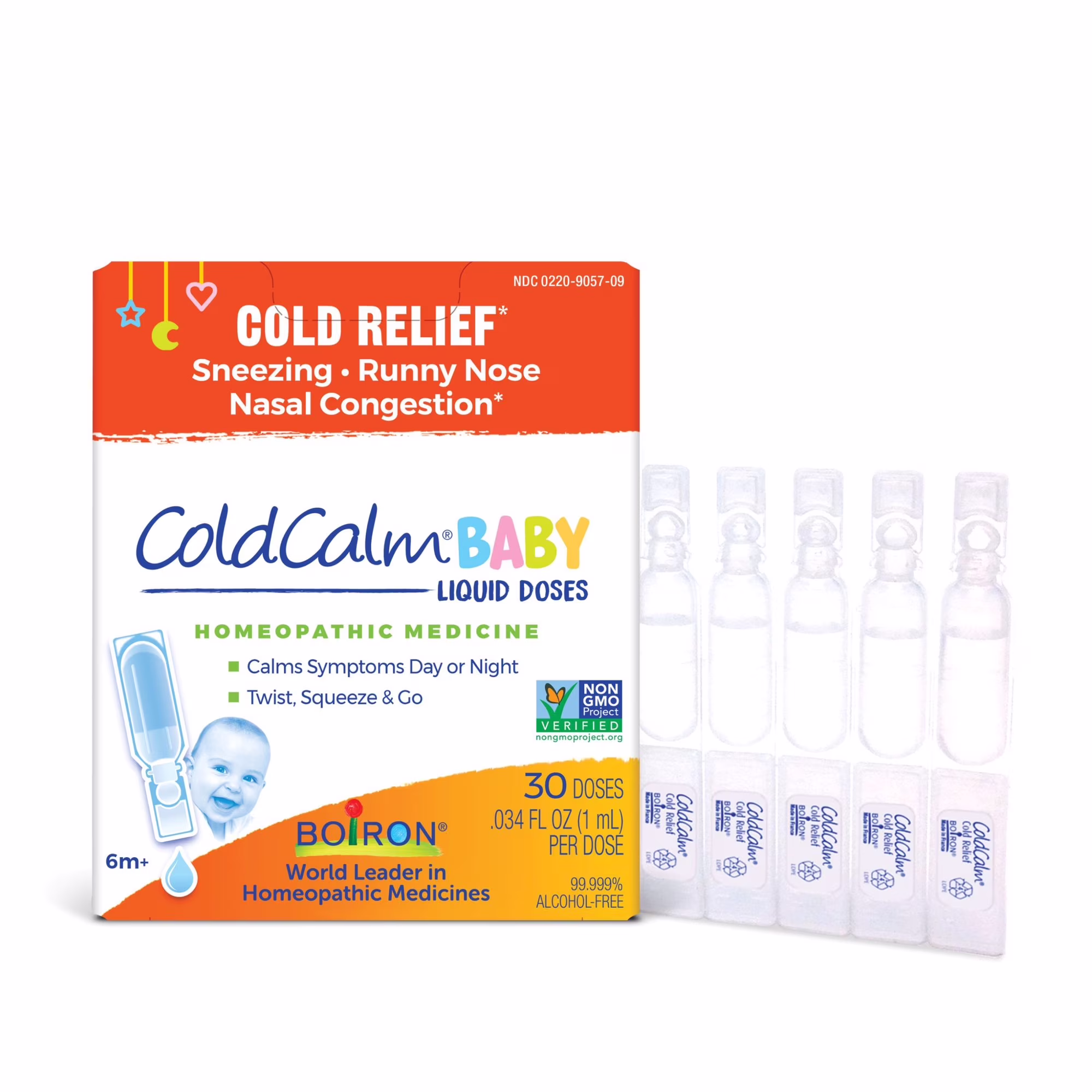 coldcalm boiron - Muối uống vi lượng đồng căn ColdCalm Boiron 30 tép cho bé từ 6 tháng tuổi