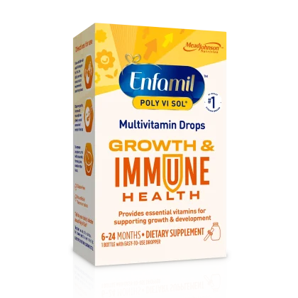 vitamin tổng hợp Enfamil - Siro Vitamin tổng hợp Enfamil Poly Vi Sol và sắt 50ml dành cho trẻ sơ sinh và trẻ nhỏ 6-24M, hỗ trợ tăng trưởng và phát triển