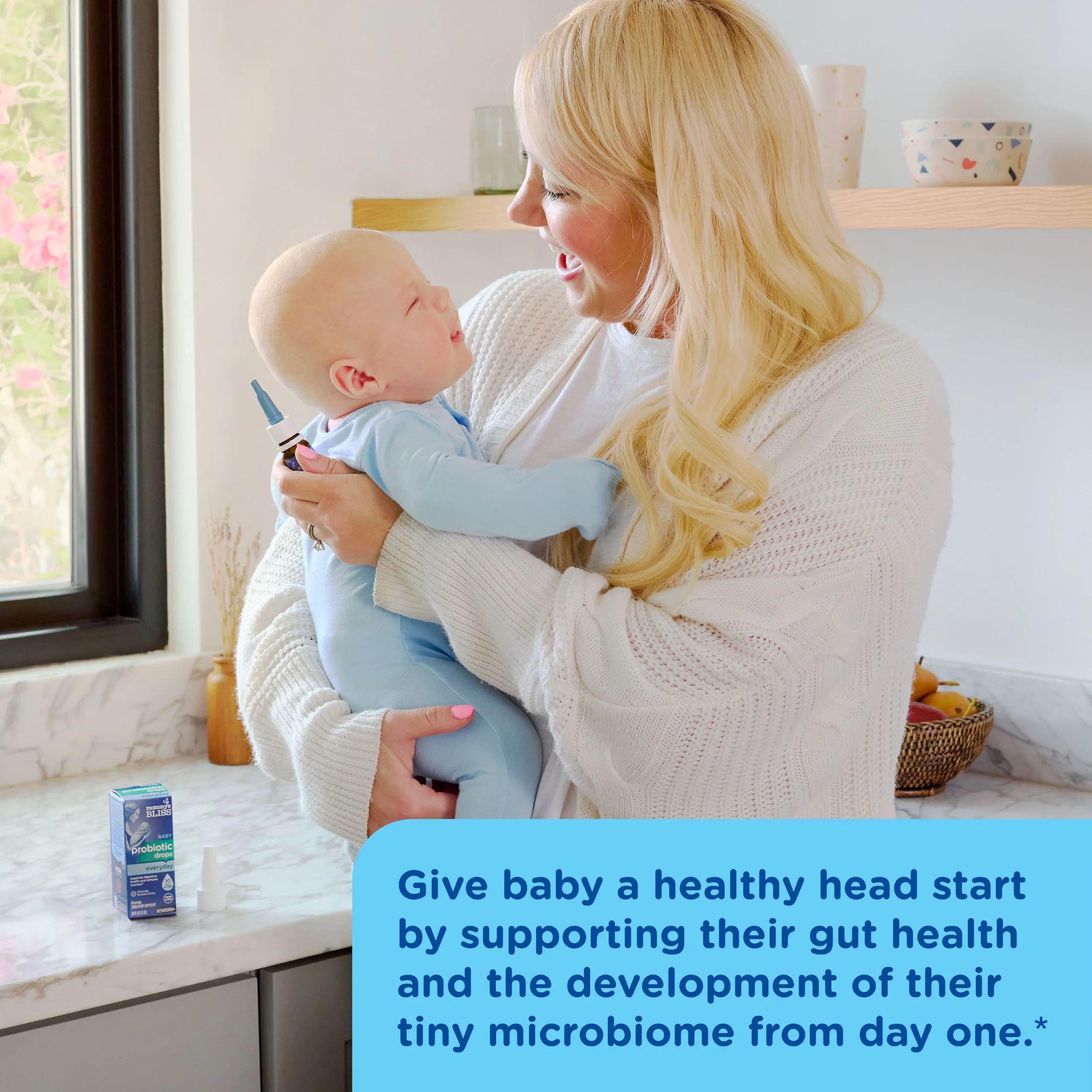 men vi sinh cho bé - Men Vi Sinh Mommy’s Bliss Baby Probiotic Drops Giảm Đầy Hơi Và Táo Bón 10ml