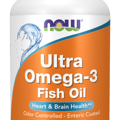 Now Foods Ultra Omega 3 - Viên uống Now Ultra Omega 3 180 EPA 120 DHA - Dầu cá Omega-3 hỗ trợ tim mạch và sức khỏe tinh thần, Now Foods 180 viên Mỹ