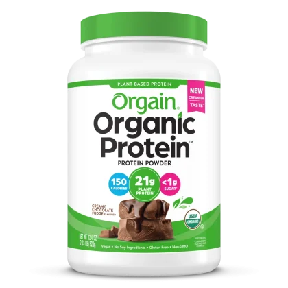 Orgain Organic Protein - Bột protein hữu cơ thuần chay Orgain Organic Protein, có nguồn gốc thực vật, vị sô cô la kem 920g