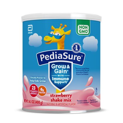 PediaSure Grow Gain - Sữa Pediasure Grow & Gain 400g, vị dâu, hỗ trợ phát triển toàn diện cho bé từ 1 tuổi, Giúp Tăng Trưởng Khỏe Mạnh
