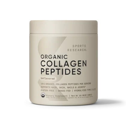 Sports Research Organic Collagen - Collagen Sports Research Organic Peptides hỗ trợ da tóc móng 227g