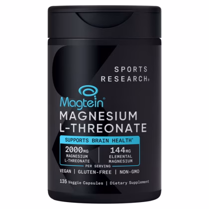 Sports Research Magtein - Viên uống bổ sung Magie Sports Research Magtein Magnesium L-Threonate 2000mg 135 Capsules